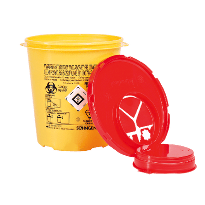 Kanülenabwurfbehälter PSB rund 1,5 Liter