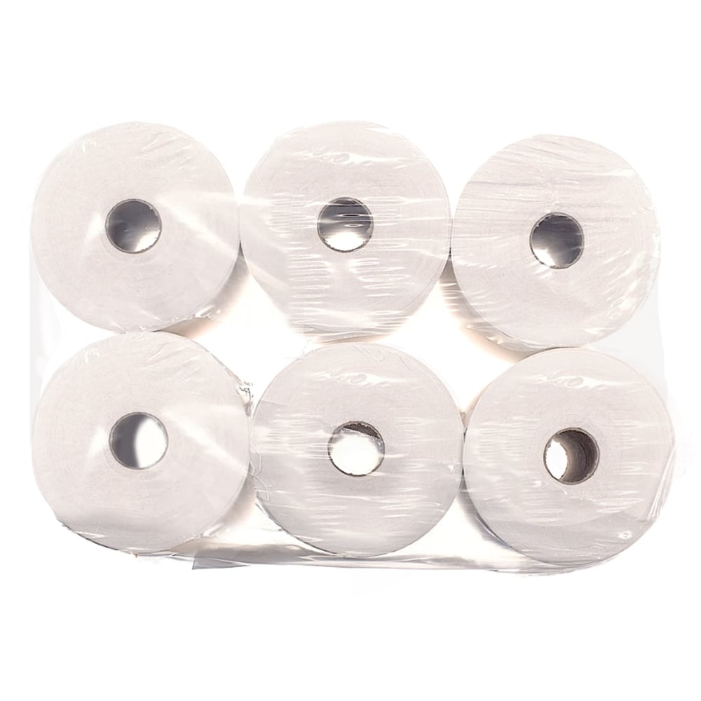 Έξι πετσέτες χεριών Scott® Control™ Slimroll™, Λευκό, από την Kimberly-Clark GmbH, είναι συσκευασμένα ως 6 ρολά ανά κουτί - τέλεια για υγιεινό στέγνωμα χεριών σε κάθε χώρο υγιεινής.