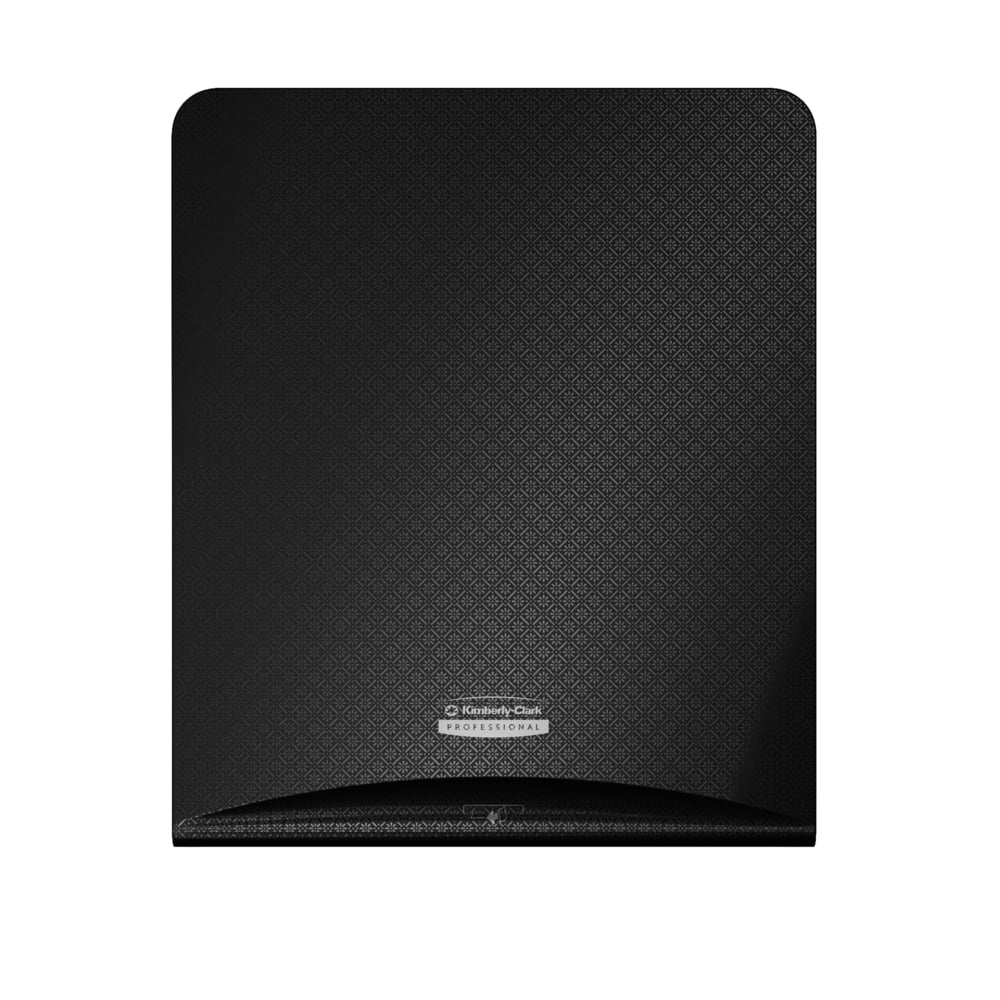 Η Kimberly-Clark Professional™ Icon™ Dispenser Faceplate - eHRT (33,02 x 37,47 x 3,18 cm) της Kimberly-Clark GmbH διαθέτει διακριτικό γεωμετρικό σχέδιο και λογότυπο για μια κομψή, τοποθετημένη στον τοίχο λύση υγιεινής σε κάθε μπάνιο.