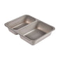 Η Duni GmbH CPET-Schale 2 Γκρι (225x175x43 mm) διαθέτει δύο ορθογώνια διαμερίσματα ίσου μεγέθους, ιδανικά για χρήση στην εστίαση· απεικονίζεται σε γκρι σε λευκό φόντο. Διατίθεται σε συσκευασίες των 300 τεμαχίων.