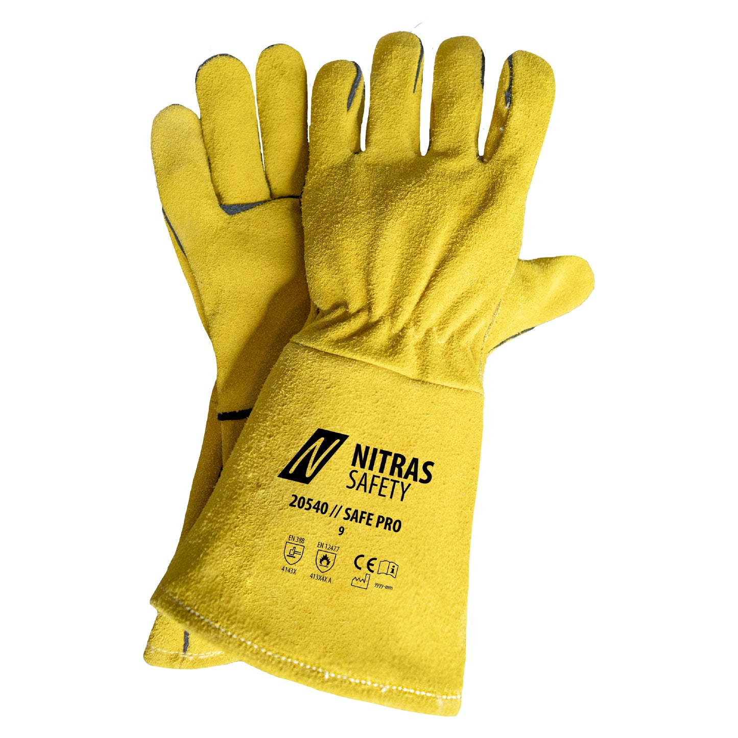 NITRAS SAFE PRO, γάντια συγκόλλησης, ώχρα
