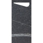 Η μαύρη μαρμάρινη πλάκα SACCHETTO 190x85 mm από την Duni GmbH είναι μια ορθογώνια, υψηλής ποιότητας μαρμάρινη πλάκα από σκούρα πέτρα με διακριτική, ανοιχτή φλέβα στο κάτω μέρος και μια καμπυλωτή εγκοπή πάνω δεξιά. Συσκευασία με 100 τεμάχια.