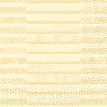 Ein Raster aus beigen Linien und Punkten auf einem hellen cremefarbenen Hintergrund sorgt für Struktur - perfekt für elegante Einrichtungen wie die Duni GmbH Zellt.-Servietten 33x33 cm, 3-lagig, cremefarben | Packung (50 Servietten).