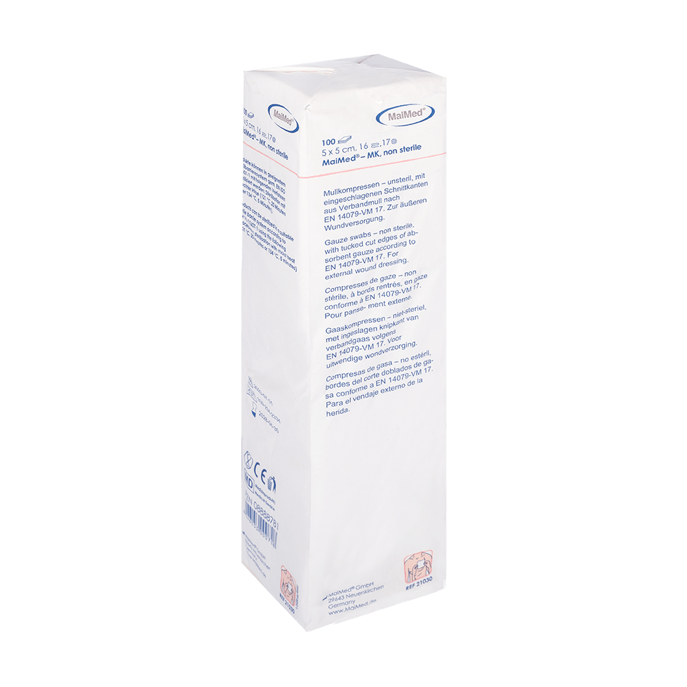 MaiMed-MK-μη αποστειρωμένες κομπρέσες γάζας 100 τεμαχίων/χάρτινη σακούλα