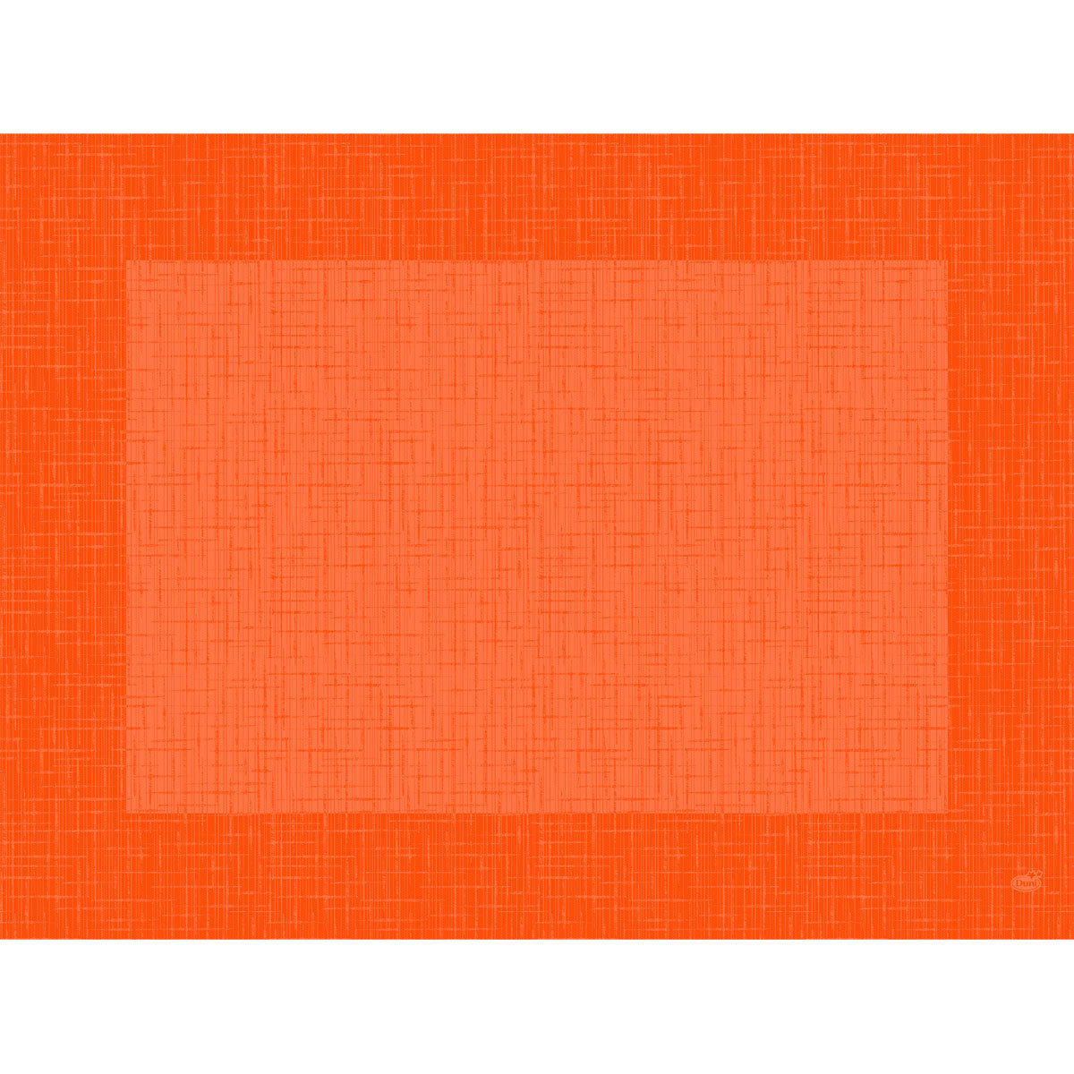 Ein rechteckiges Bild mit gitterartigem Muster spiegelt das Bio-Dunicel-Sets 30x40 Linnea, orange von Duni GmbH-hochwertige, biologisch abbaubare Tischsets mit hellem Zentrum und dunklem Rand, perfekt für stilvolle Tischdekoration.