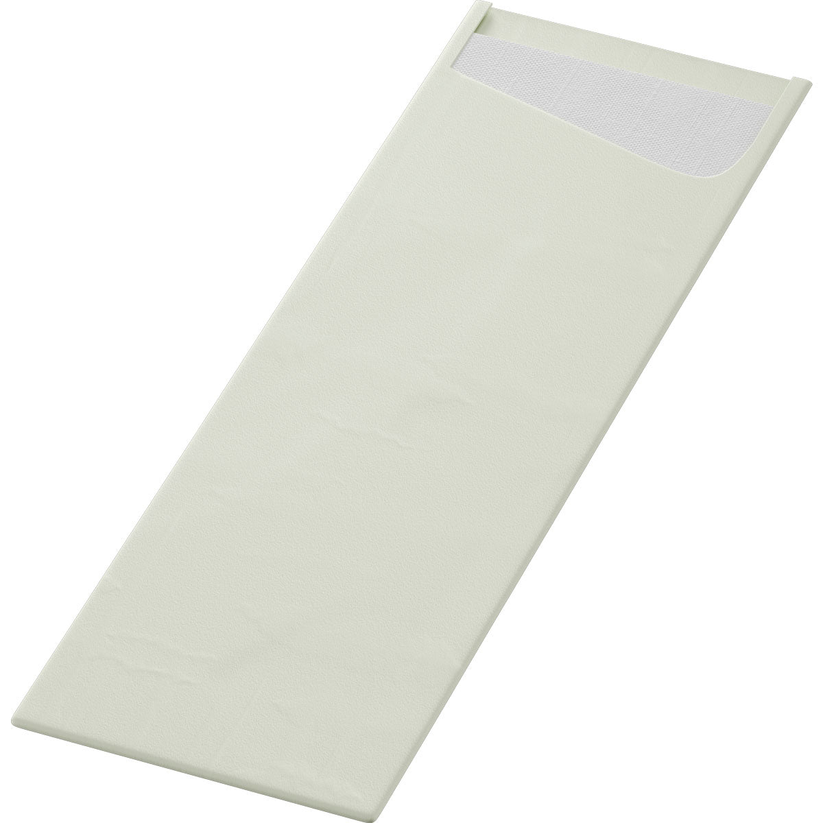 Το SACCHETTO Bio D-Soft Slim της Duni GmbH είναι ένας απλός, ορθογώνιος, λευκός φάκελος με πλευρικό άνοιγμα και πτερύγιο, φωτογραφημένος πάνω σε λευκό φόντο — παρόμοιος με έναν βιώσιμο σάκο για το πλύσιμο ευαίσθητων ρούχων με τρόπο φιλικό προς το περιβάλλον.