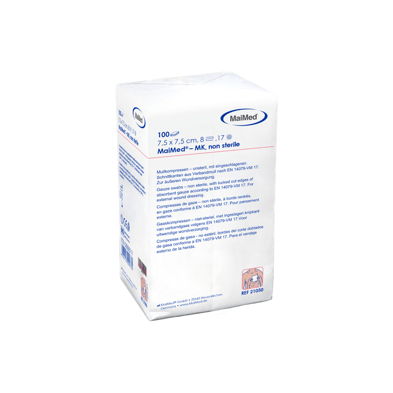 MaiMed-MK-μη αποστειρωμένες κομπρέσες γάζας 100 τεμαχίων/χάρτινη σακούλα