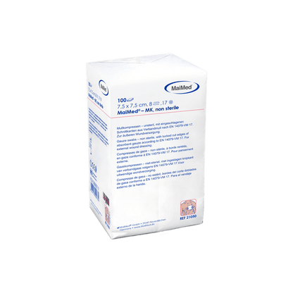 MaiMed-MK-μη αποστειρωμένες κομπρέσες γάζας 100 τεμαχίων/χάρτινη σακούλα