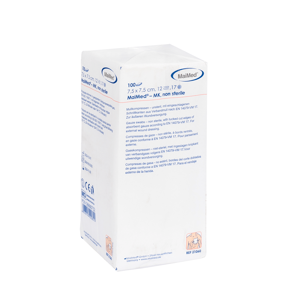MaiMed-MK-μη αποστειρωμένες κομπρέσες γάζας 100 τεμαχίων/χάρτινη σακούλα