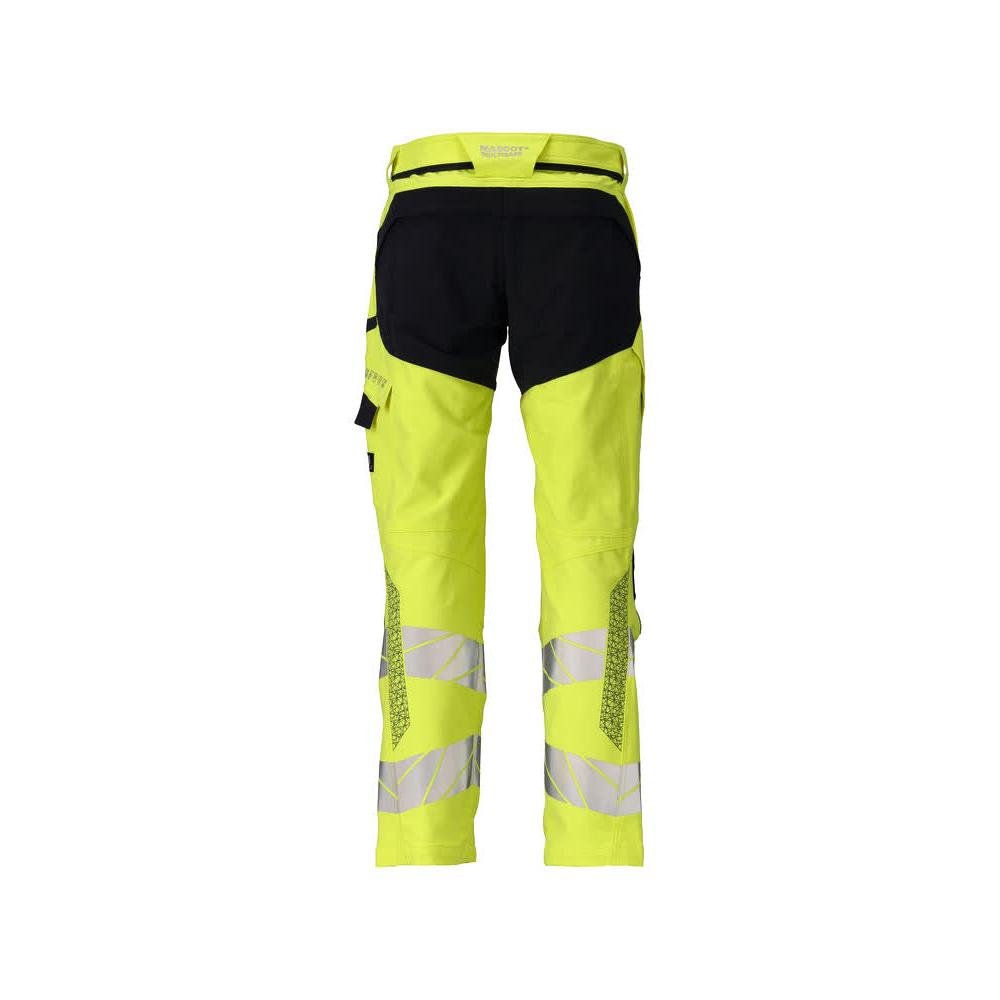 Παντελόνι, τσέπες στα γόνατα, ULTIMATE STRETCH παντελόνι Multisafe, hi-vis κίτρινο/μαύρο-μπλε