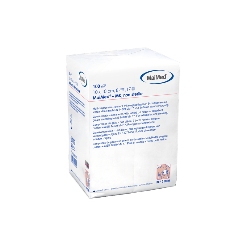 MaiMed-MK-μη αποστειρωμένες κομπρέσες γάζας 100 τεμαχίων/χάρτινη σακούλα