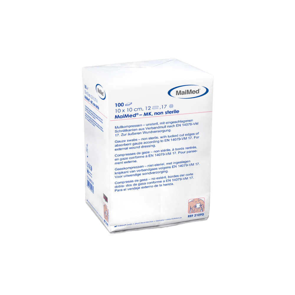MaiMed-MK-μη αποστειρωμένες κομπρέσες γάζας 100 τεμαχίων/χάρτινη σακούλα