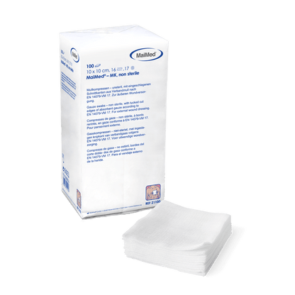 MaiMed-MK-μη αποστειρωμένες κομπρέσες γάζας 100 τεμαχίων/χάρτινη σακούλα