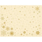 Τα σετ Bio-Dunicel 30x40 Stargazing cream της Duni GmbH έχουν ένα μπεζ φόντο με χρυσές νιφάδες χιονιού και αστέρια στην άκρη - μια εορταστική, κομψή εμφάνιση, ιδανική για μια βιώσιμη διακόσμηση τραπεζιού. Συσκευασία με 100 τεμάχια, βιοδιασπώμενα.