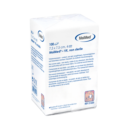 Μη αποστειρωμένες κομπρέσες φλις MaiMed-VK 100 τεμαχίων/χάρτινη σακούλα