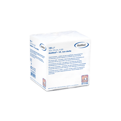 Μη αποστειρωμένες κομπρέσες φλις MaiMed-VK 100 τεμαχίων/χάρτινη σακούλα