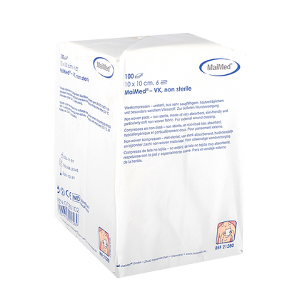 Μη αποστειρωμένες κομπρέσες φλις MaiMed-VK 100 τεμαχίων/χάρτινη σακούλα