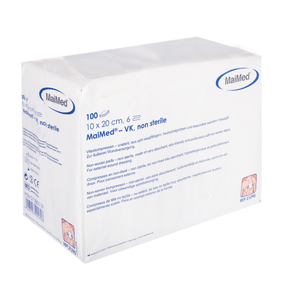 Μη αποστειρωμένες κομπρέσες φλις MaiMed-VK 100 τεμαχίων/χάρτινη σακούλα