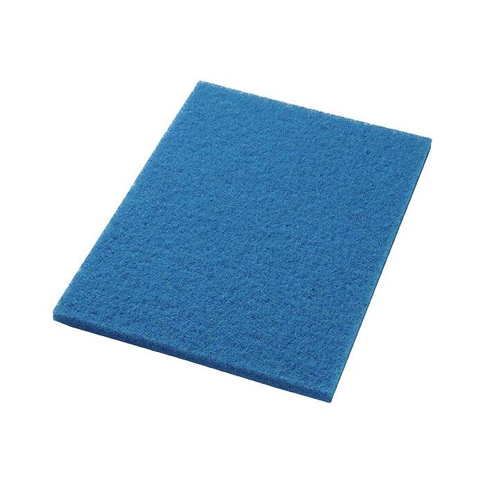 Τα Twister HT Pads καθαρισμού συντήρησης μπλε από την Diversey Deutschland GmbH & Co. OHG είναι ορθογώνια, δομημένα pads για πέτρινες επιφάνειες σε πολύ συχνά χρησιμοποιούμενες περιοχές, απεικονίζονται σε λευκό φόντο.