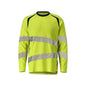 T-shirt, μακρυμάνικο, μοντέρνα εφαρμογή T-shirt Multisafe, hi-vis κίτρινο/μαύρο-μπλε