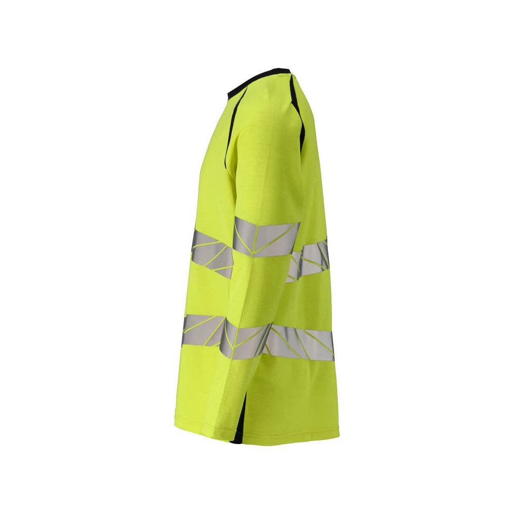 T-shirt, μακρυμάνικο, μοντέρνα εφαρμογή T-shirt Multisafe, hi-vis κίτρινο/μαύρο-μπλε