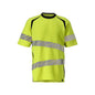 T-shirt, μοντέρνα εφαρμογή T-shirt Multisafe, hi-vis κίτρινο/μαύρο-μπλε