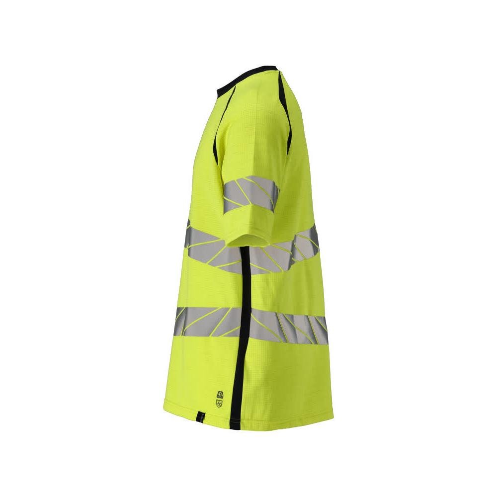 T-shirt, μοντέρνα εφαρμογή T-shirt Multisafe, hi-vis κίτρινο/μαύρο-μπλε