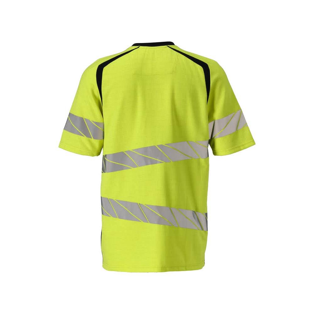 T-shirt, μοντέρνα εφαρμογή T-shirt Multisafe, hi-vis κίτρινο/μαύρο-μπλε