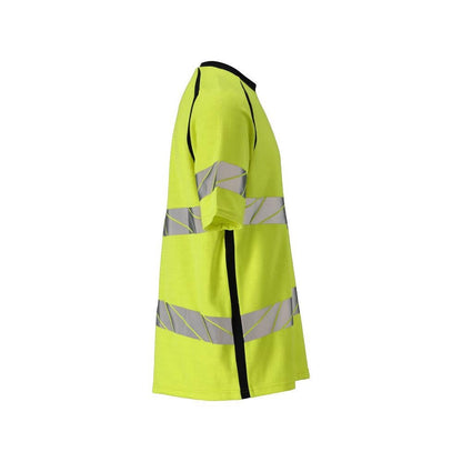 T-shirt, μοντέρνα εφαρμογή T-shirt Multisafe, hi-vis κίτρινο/μαύρο-μπλε