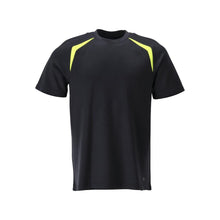 T-shirt, μοντέρνα εφαρμογή T-shirt Multisafe, μαύρο μπλε/hi-vis κίτρινο