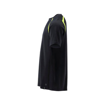 T-shirt, μοντέρνα εφαρμογή T-shirt Multisafe, μαύρο μπλε/hi-vis κίτρινο