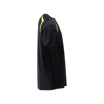 T-shirt, μοντέρνα εφαρμογή T-shirt Multisafe, μαύρο μπλε/hi-vis κίτρινο
