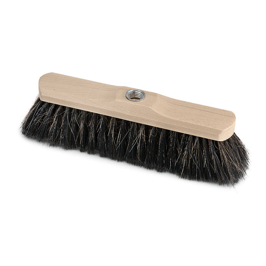 Der Nölle Profi Brush Stubenbesen 28 cm, Holz natur lackiert, Naturhaar von Nölle Profi Brush Bürsten- & Pinseltechnik e.K. verfügt über dichte Naturborsten und ein zentrales Loch zur Stielbefestigung - perfekt für Kehrarbeiten.