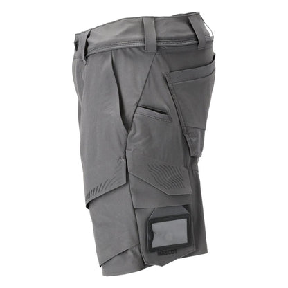 Σορτς, ελαστικό, ελαφρύ σορτς, γκρι ανθρακί