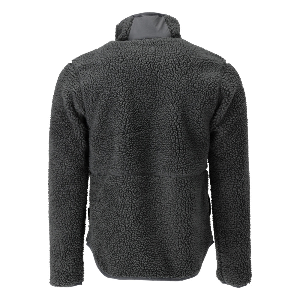 Γούνινο μπουφάν από ίνες με φερμουάρ Γούνινο τζάκετ από ίνες