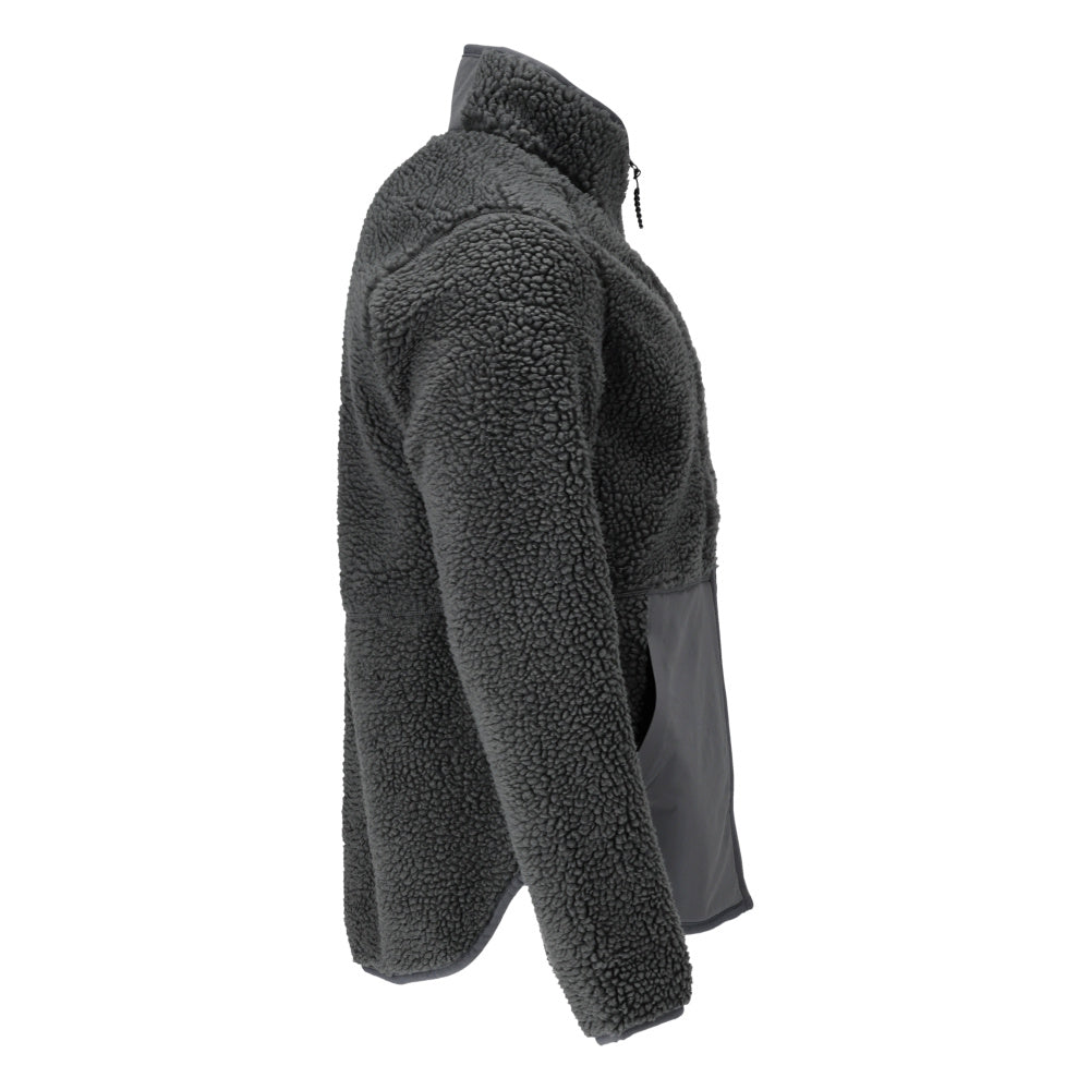 Γούνινο μπουφάν από ίνες με φερμουάρ Γούνινο τζάκετ από ίνες