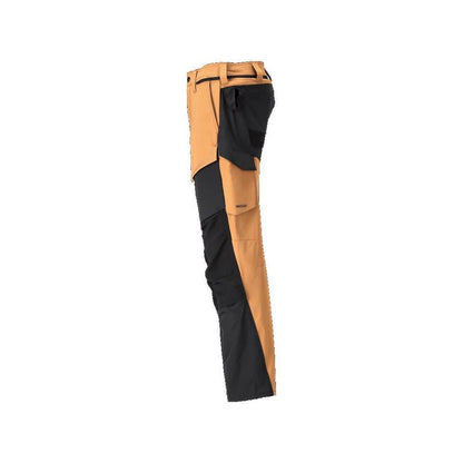 Παντελόνι με τσέπες στα γόνατα, παντελόνι ULTIMATE STRETCH, καφέ/μαύρο