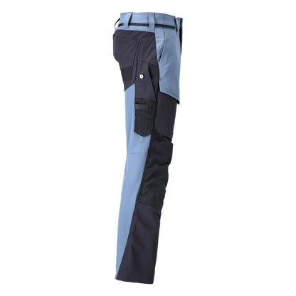 Παντελόνι με τσέπες στα γόνατα, ULTIMATE STRETCH παντελόνι, πέτρινο μπλε/μαύρο-μπλε