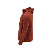 Πουλόβερ φλις, κουκούλα, μπουφάν microfleece με φερμουάρ, φθινοπωρινό κόκκινο