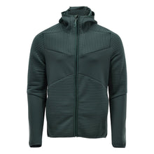 Πουλόβερ φλις, κουκούλα, μπουφάν microfleece με φερμουάρ, πράσινο του δάσους