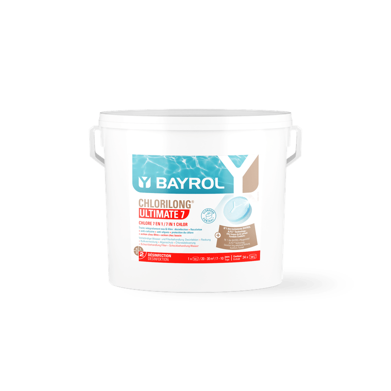 BAYROL Chlorilong® ULTIMATE7 διφασικά δισκία χλωρίου με 7 λειτουργίες