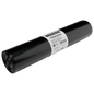 Οι σακούλες απορριμμάτων DEISS 25024 (700x1100 mm, τύπος 60, μαύρο, 25 τεμάχια/ρολό) από την EMIL DEISS KG (GmbH + Co.) με λευκή ετικέτα και σύμβολα διάθεσης - ιδανικές ως ανθεκτικές σακούλες απορριμμάτων σε λευκό φόντο.