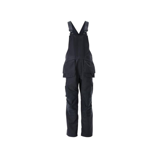 Dungarees, τσέπες στα γόνατα, stretch ένθετα Dungarees, μαύρο-μπλε