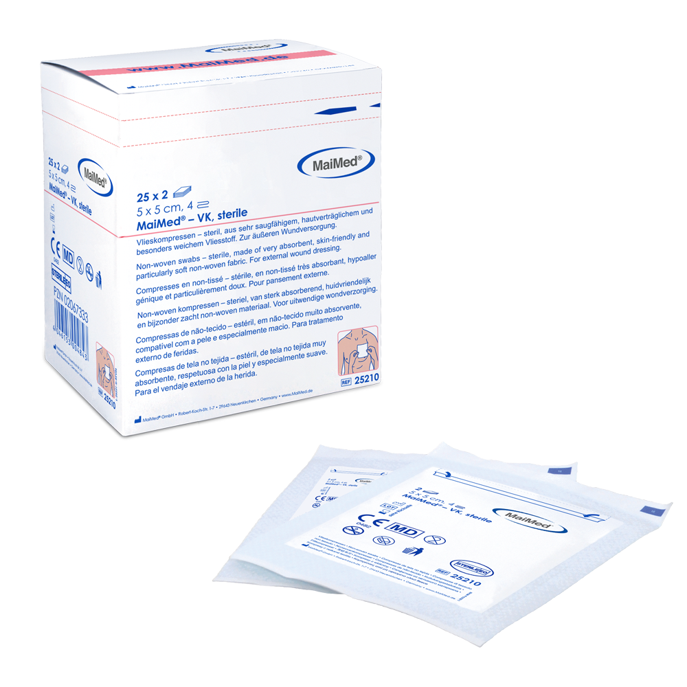 Αποστειρωμένες κομπρέσες fleece MaiMed-VK
