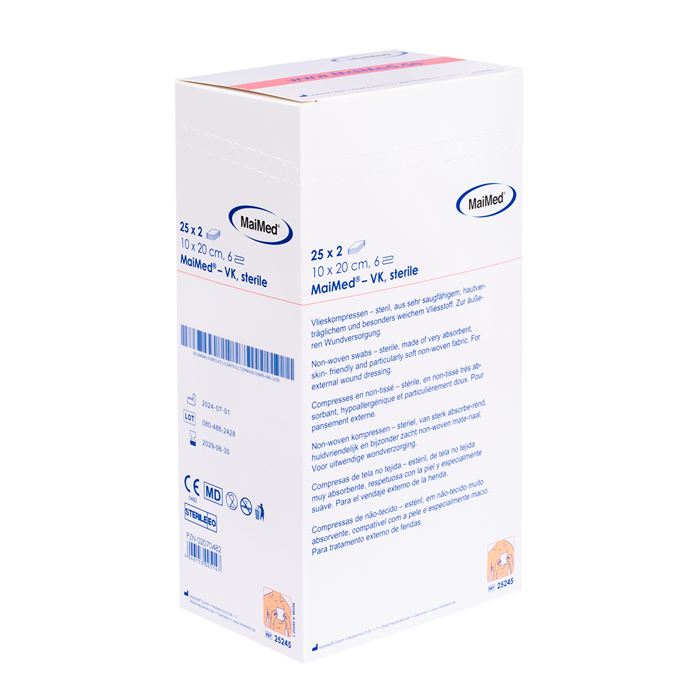 Αποστειρωμένες κομπρέσες fleece MaiMed-VK