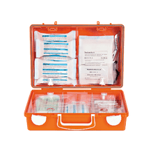 Erste-Hilfe-Koffer SN-CD orange mit Füllung Standard DIN 13157