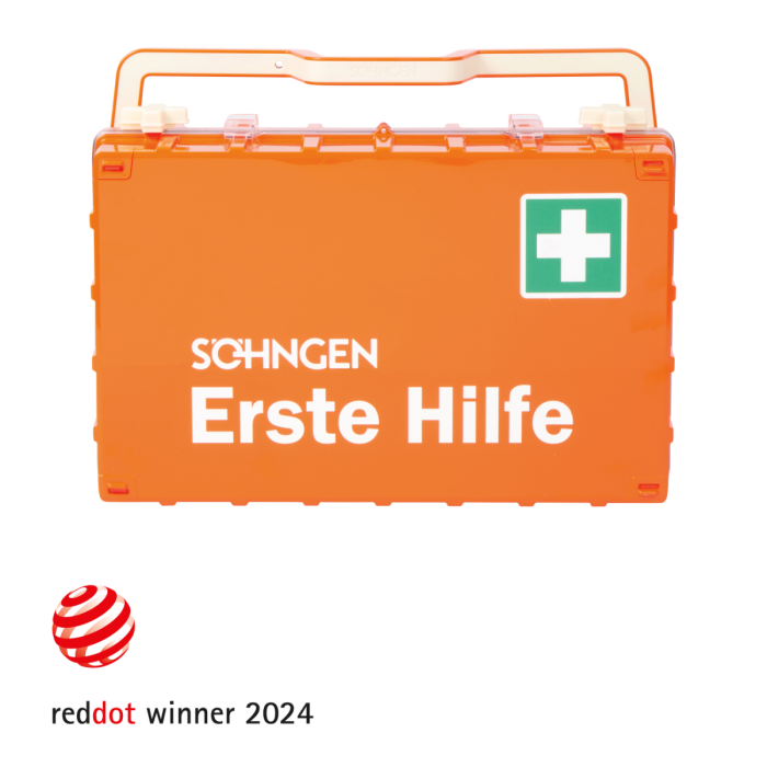 Erste-Hilfe-Koffer orange DYNAMIC-GLOW L Standard DIN 13169