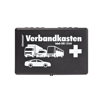 KFZ-Verbandkasten KU schwarz mit Füllung Standard DIN 13164