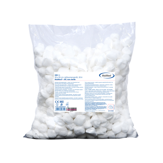 MaiMed-MT-μη αποστειρωμένες μπατονέτες γάζας, 500 τεμάχια/τσάντα αλουμινίου