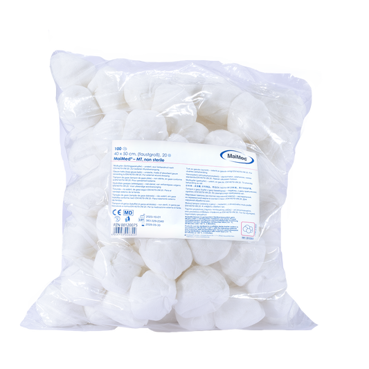 MaiMed-MT-μη αποστειρωμένες μπατονέτες γάζας, 500 τεμάχια/τσάντα αλουμινίου